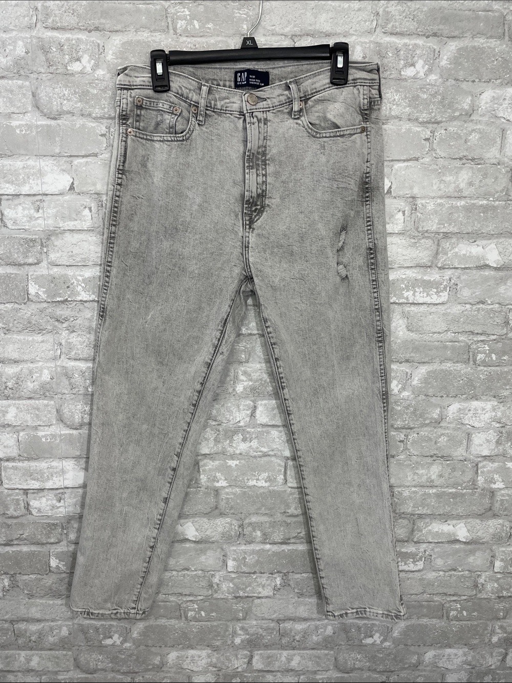 GAP Light Gray High Rise Vintage Slim Jeans